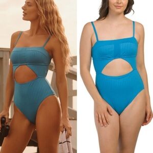 NWT Sanctuary Splice Mio One-Piece Swimsuit No Offers